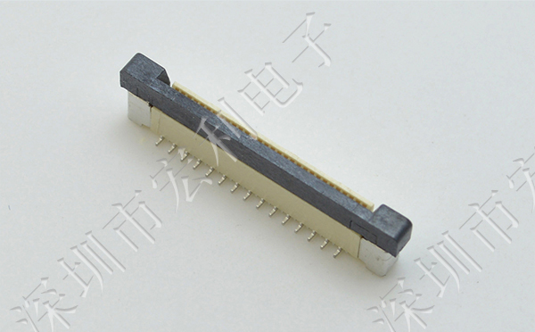 0.5mm间距fpc连接器立式错位脚SMT排线插座4P/5P/6P/7/8/9/10/12/13/14/15P-60P立贴正位连