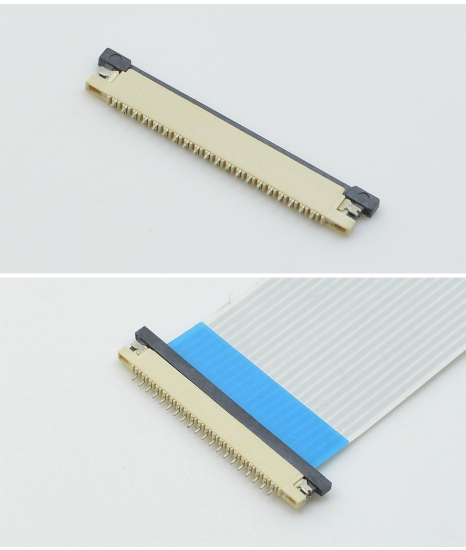 fpc连接器生产厂商-fpc连接器1mm下接fpc连接器-宏利