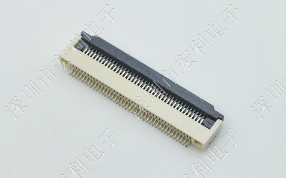 【宏利电子】FFC/FPC连接器 间距0.5mm H2.0 49P下接软排线插座
