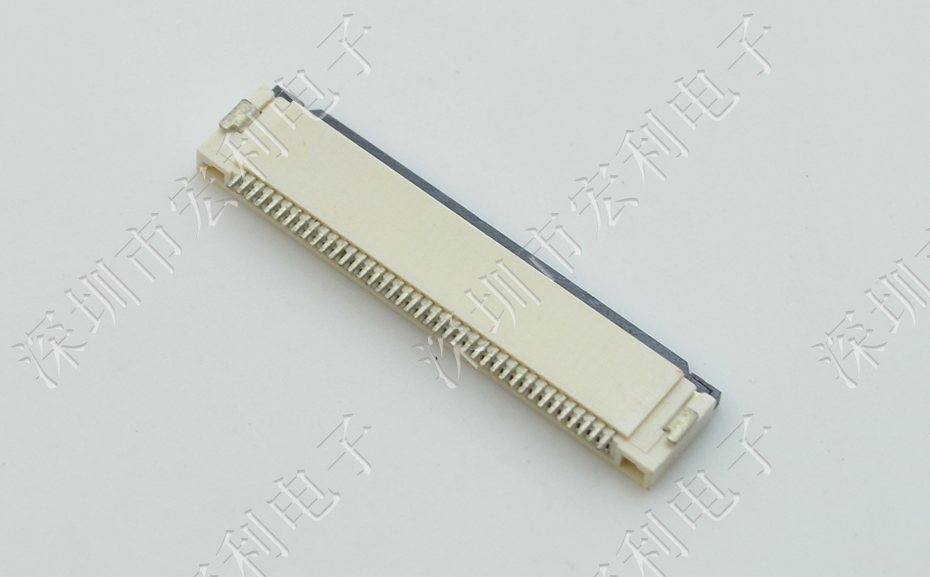 【宏利电子】FFC/FPC连接器 间距0.5mm H2.0 49P下接软排线插座