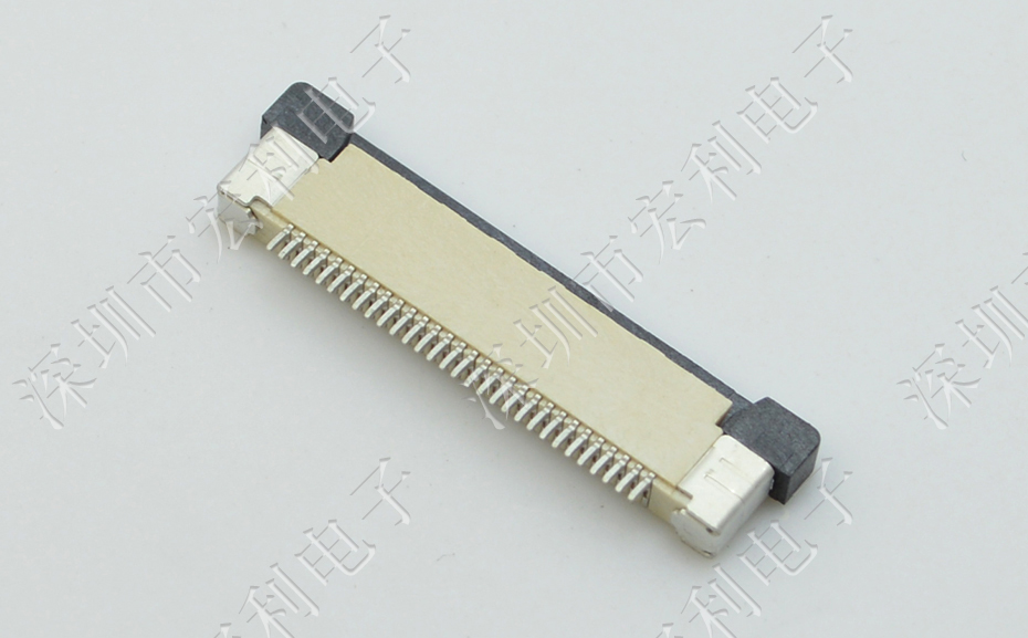 FFC/FPC连接器 软排线插座 0.5mm间距-40P 下接拉锁 40Pin 抽屉式
