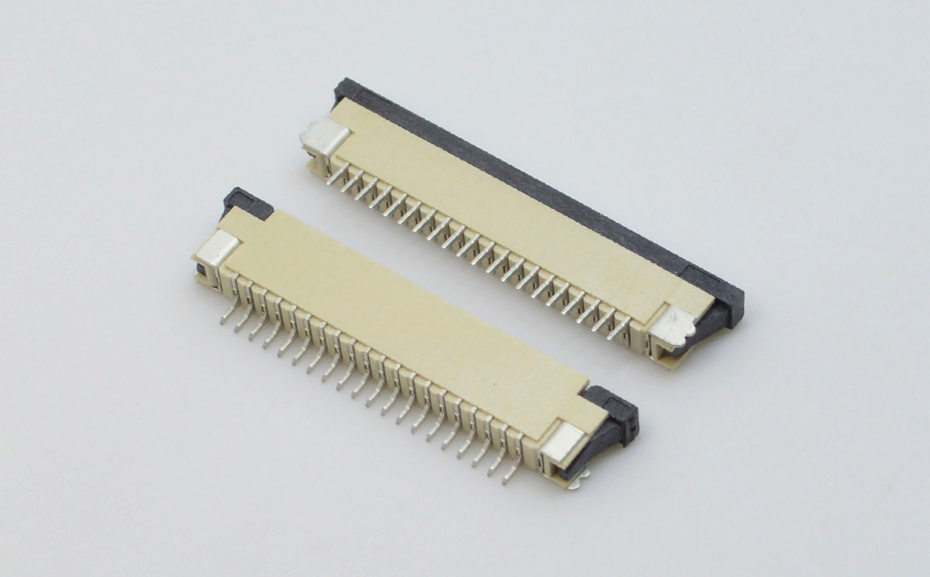 FFC软排线接插件 FPC连接器 间距1.0MM-16p 上接拉锁