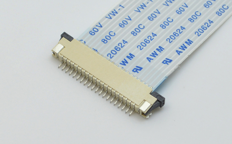 FFC软排线接插件 FPC连接器 间距1.0MM-16p 上接拉锁