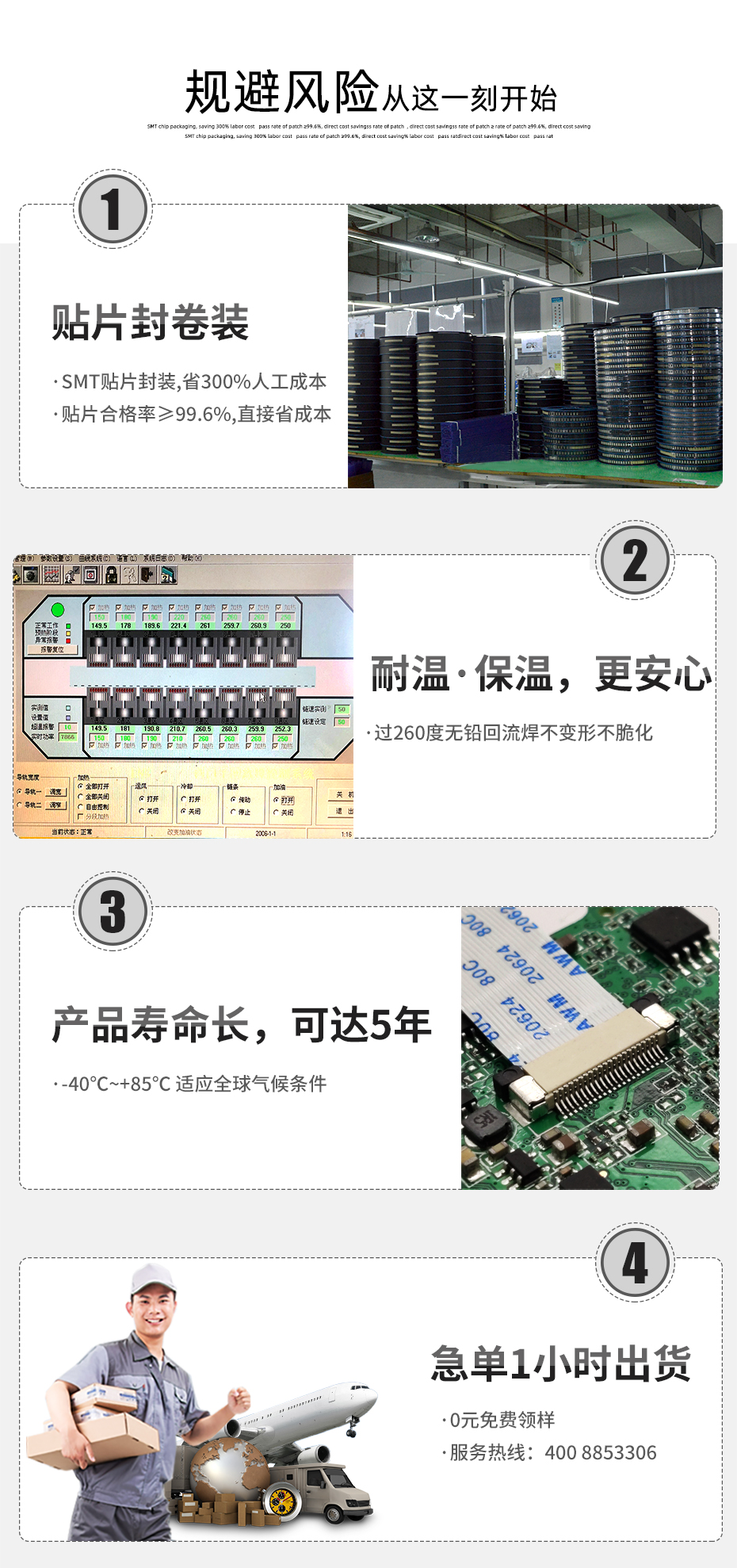 FPC 柔性软排线插座 1.0间距H2.0翻盖下接30p FFC排线电缆线连接器