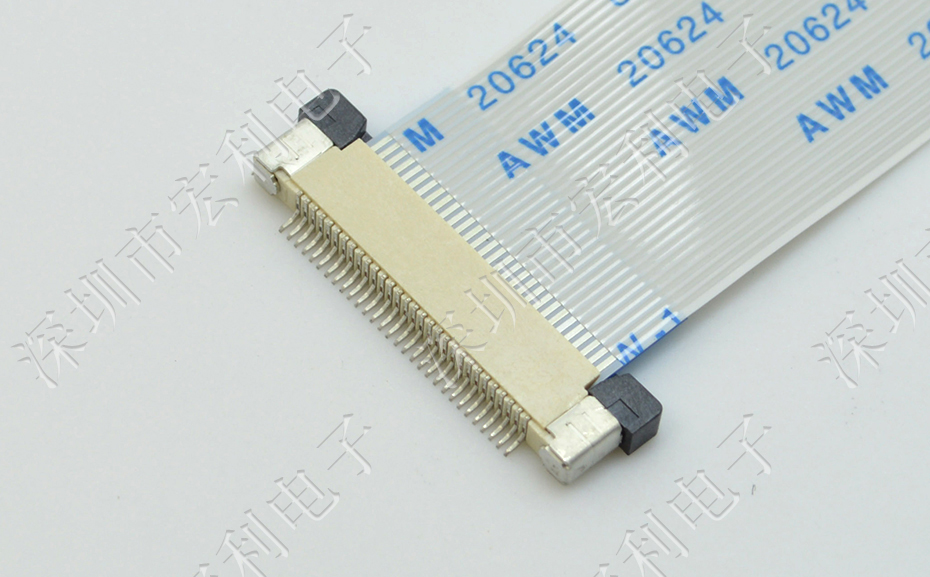 FFC/FPC连接器 28p 28pin 0.5mm间距 FPC座 抽屉式上接 排线插座